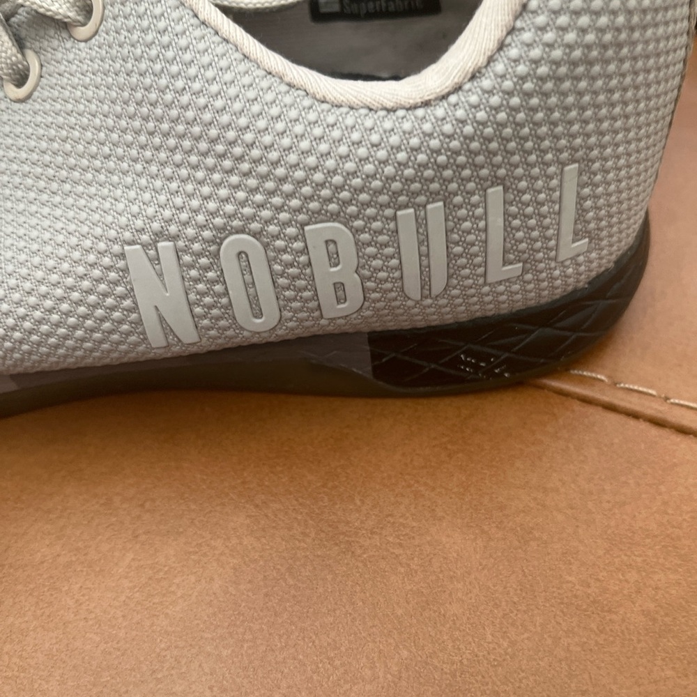 NOBULL Trainer SuperFabric Gray‎ Gum Sole CrossFit Gym Shoes Mens 8.5 Womens 10 - Picture 2 of 11